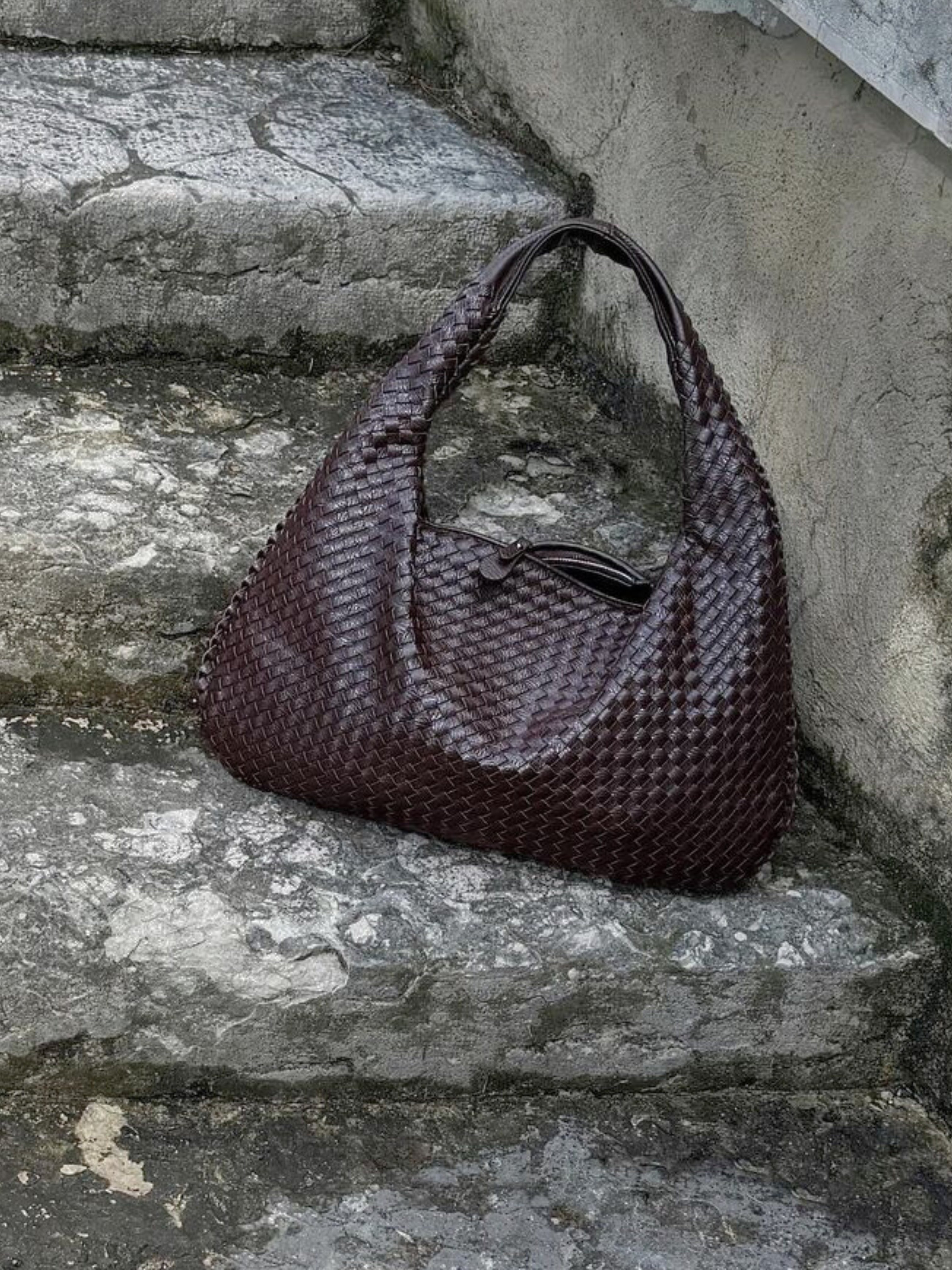 Ava | Oversized gevlochten tote bag