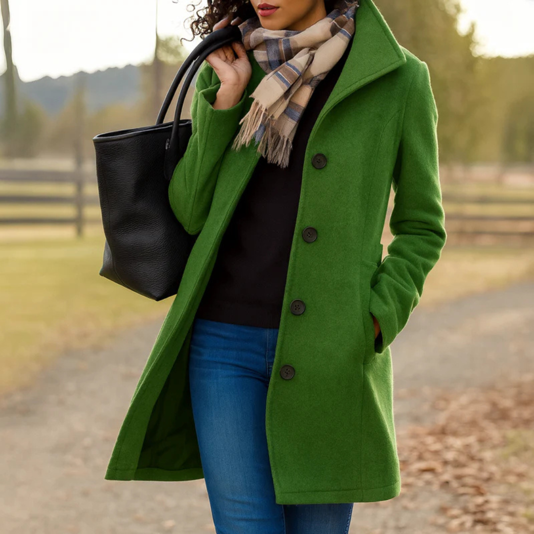 Cofortabele Klassieke Dames Trenchcoat met Knopen