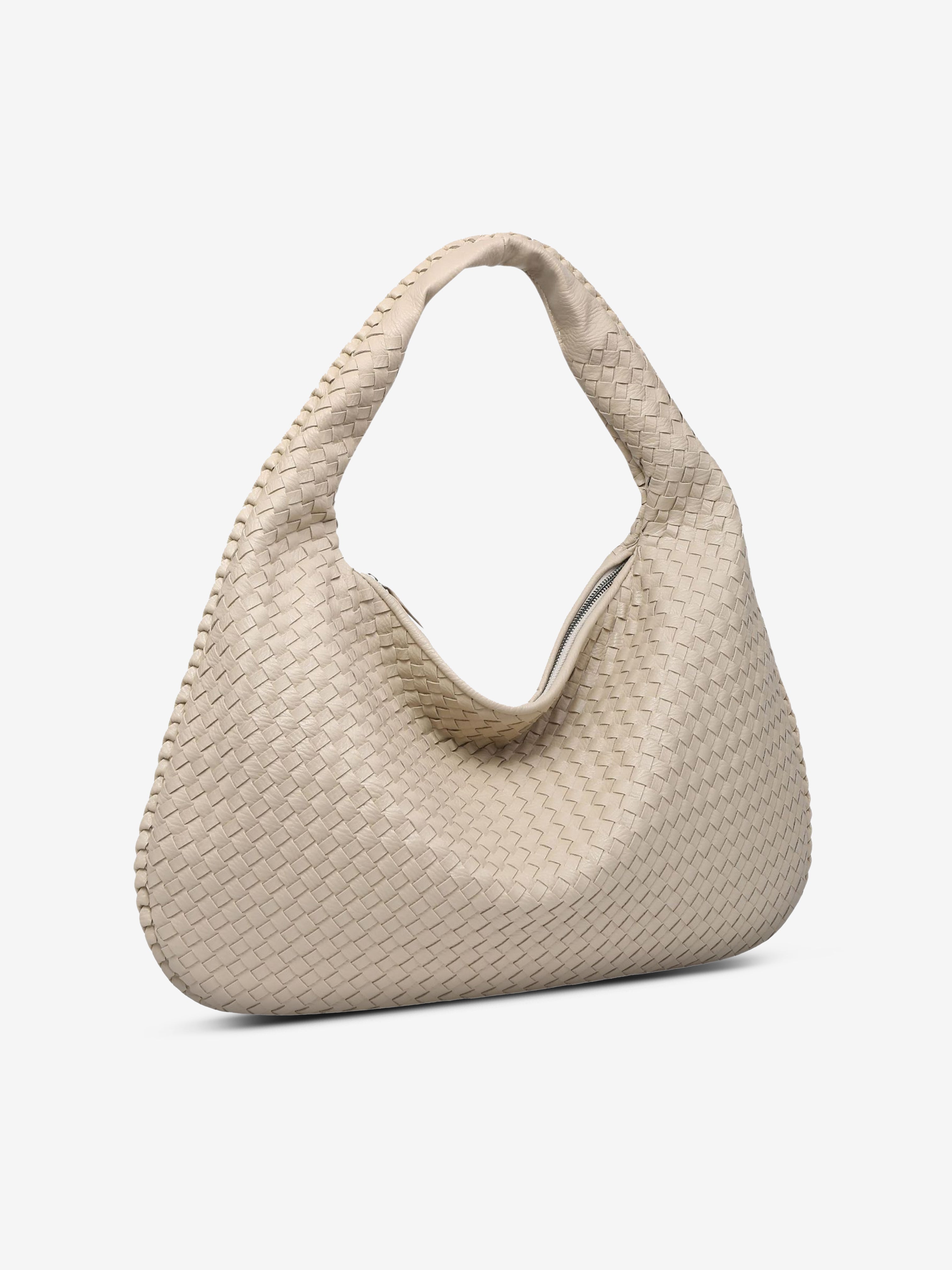 Ava | Oversized gevlochten tote bag