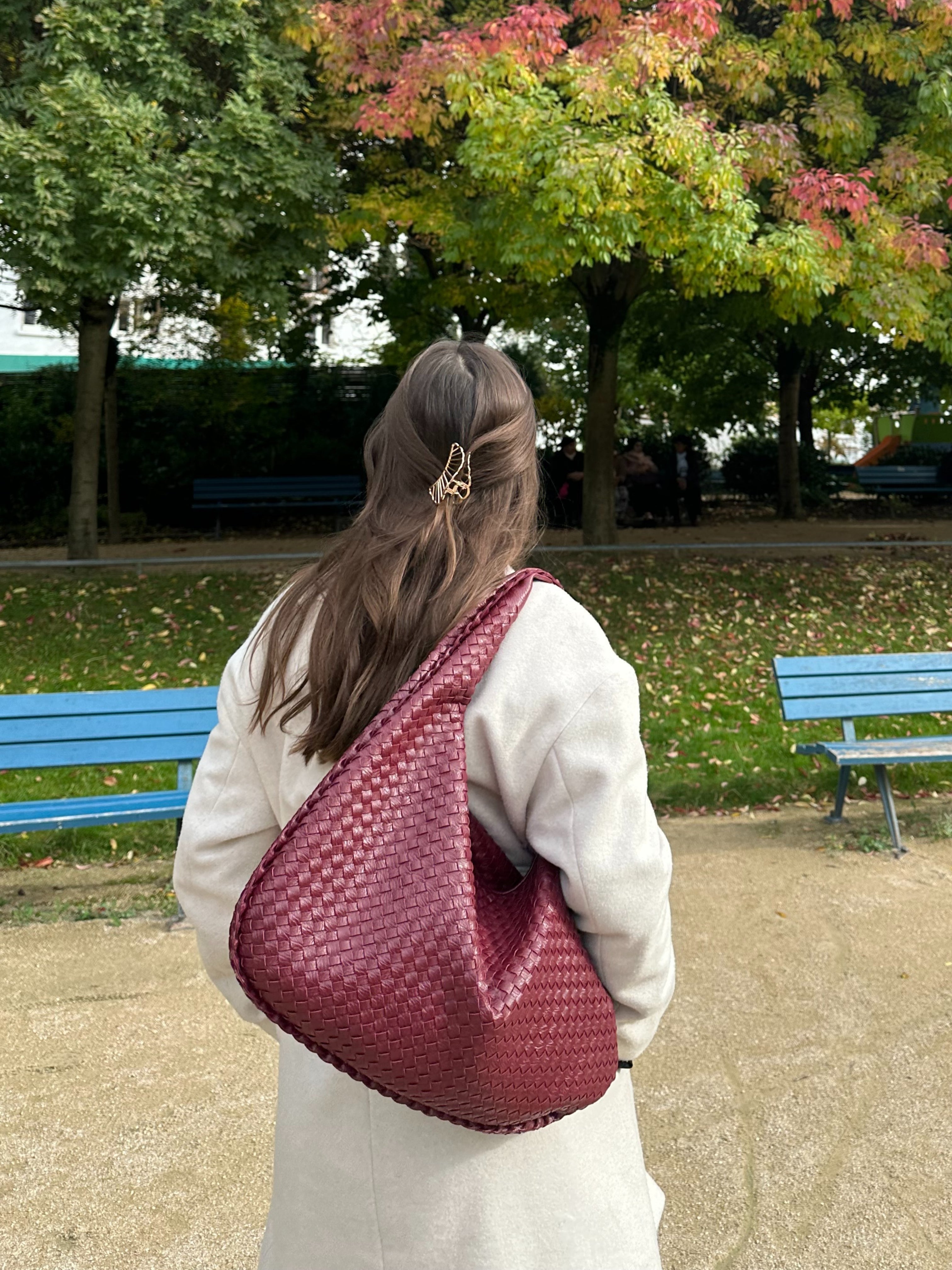 Ava | Oversized gevlochten tote bag