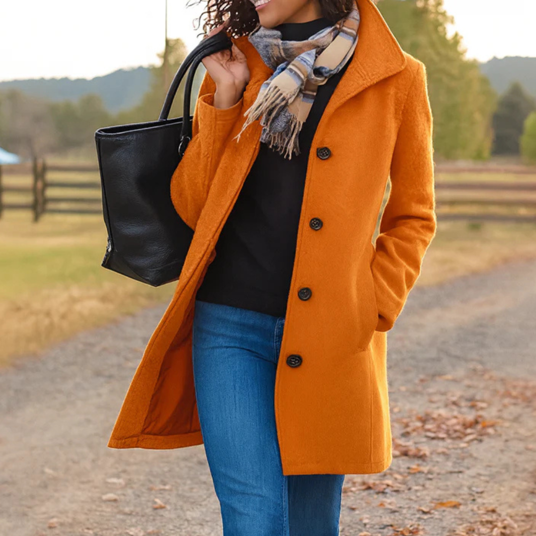 Cofortabele Klassieke Dames Trenchcoat met Knopen