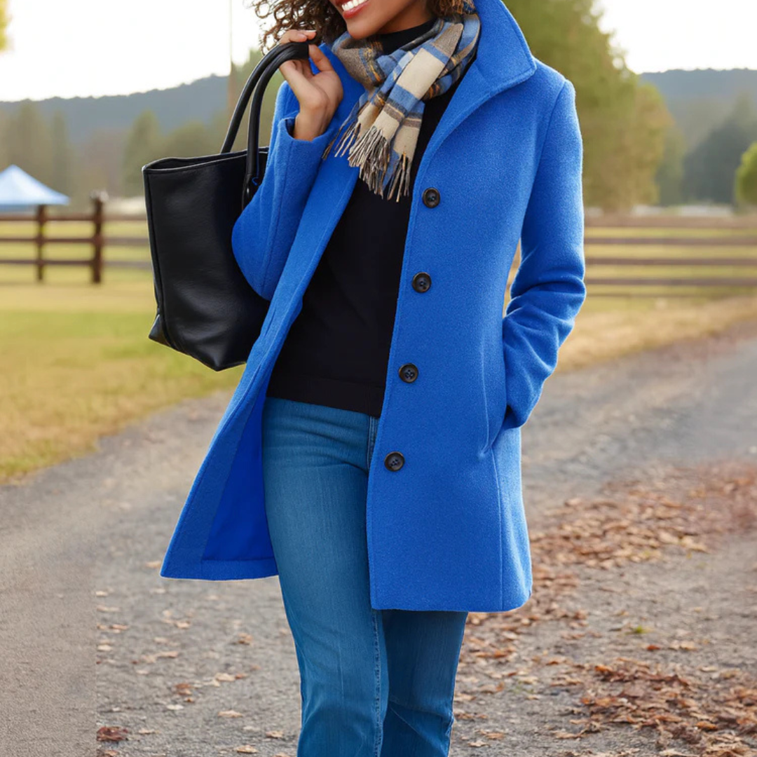 Cofortabele Klassieke Dames Trenchcoat met Knopen