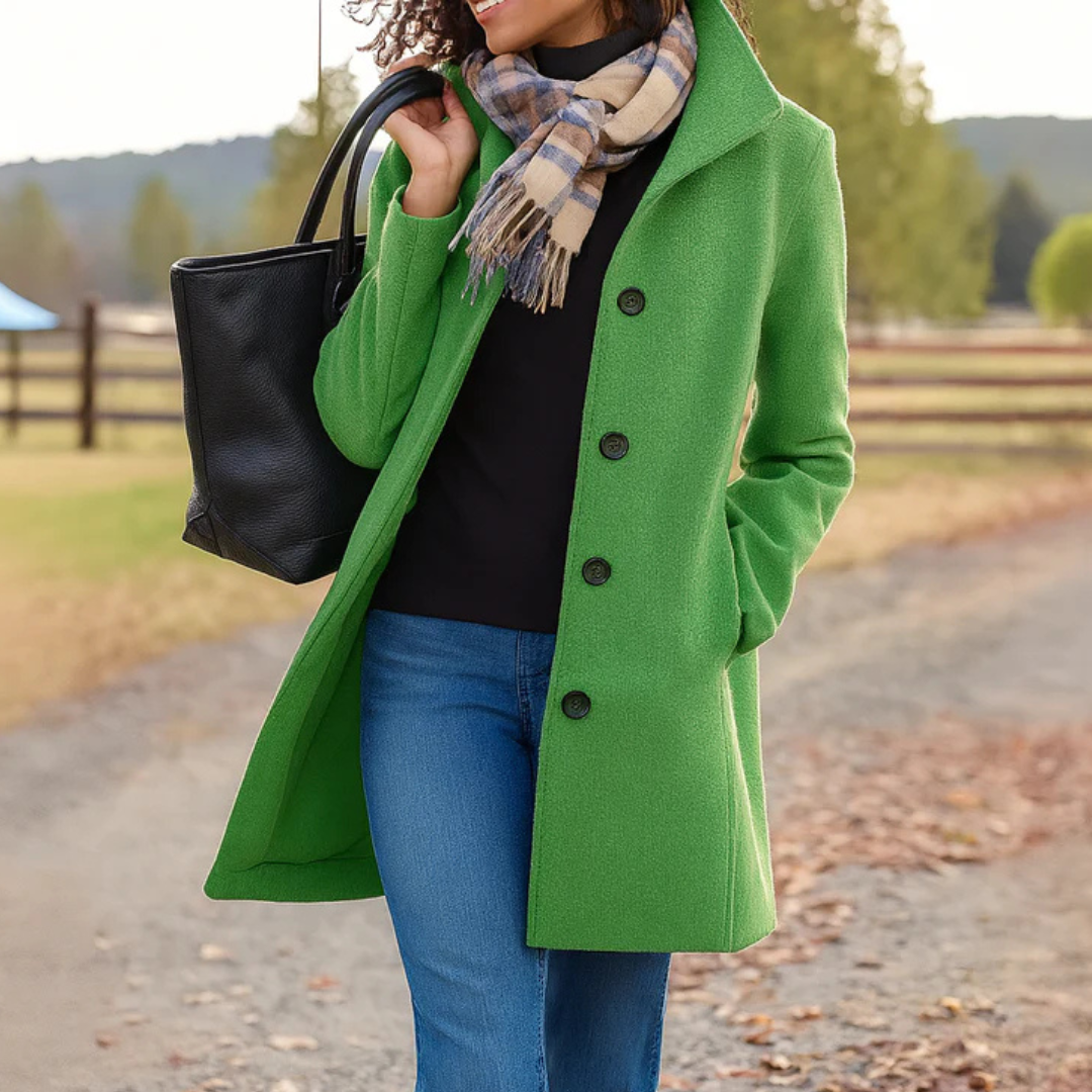 Cofortabele Klassieke Dames Trenchcoat met Knopen