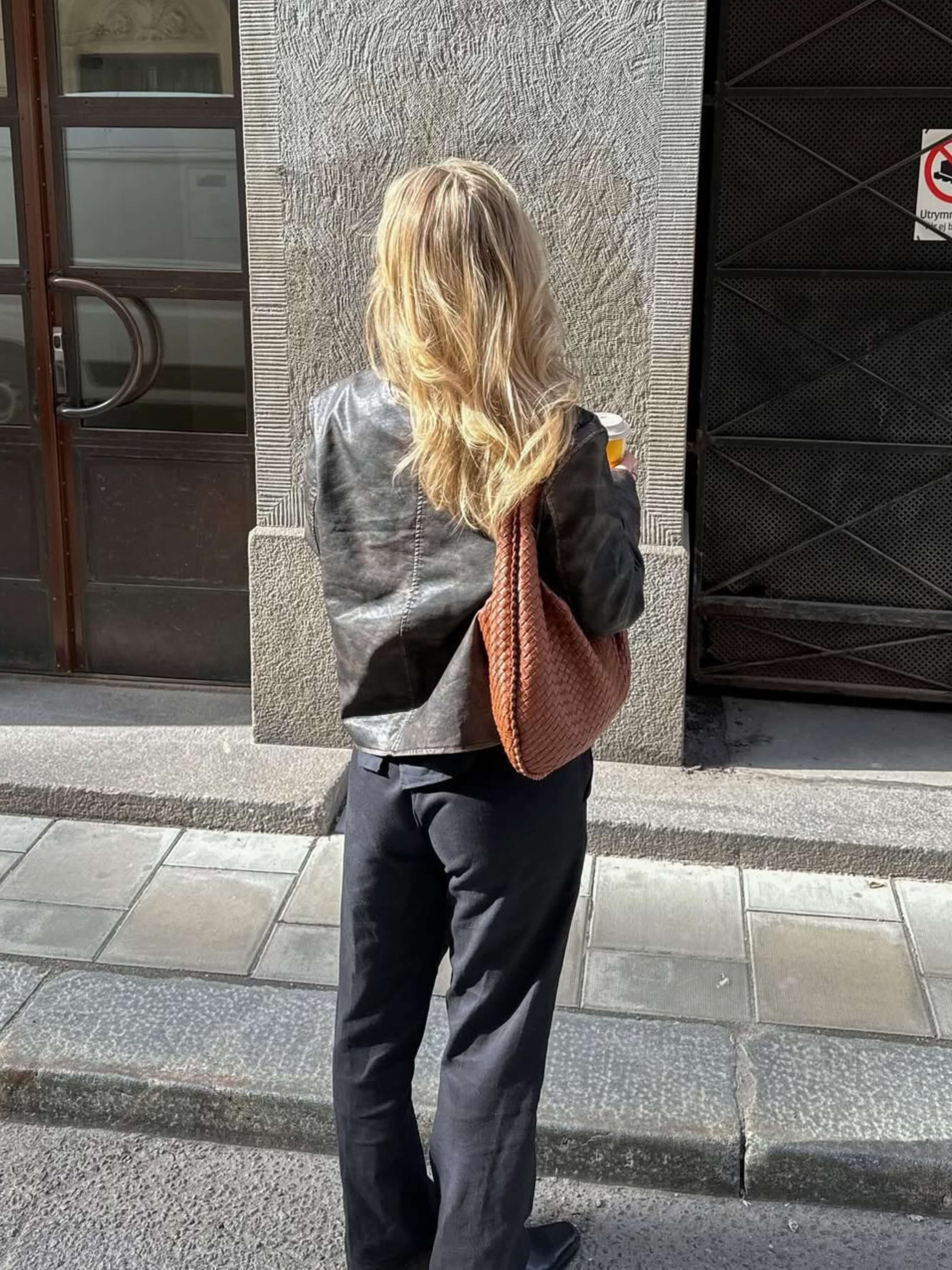 Ava | Oversized gevlochten tote bag