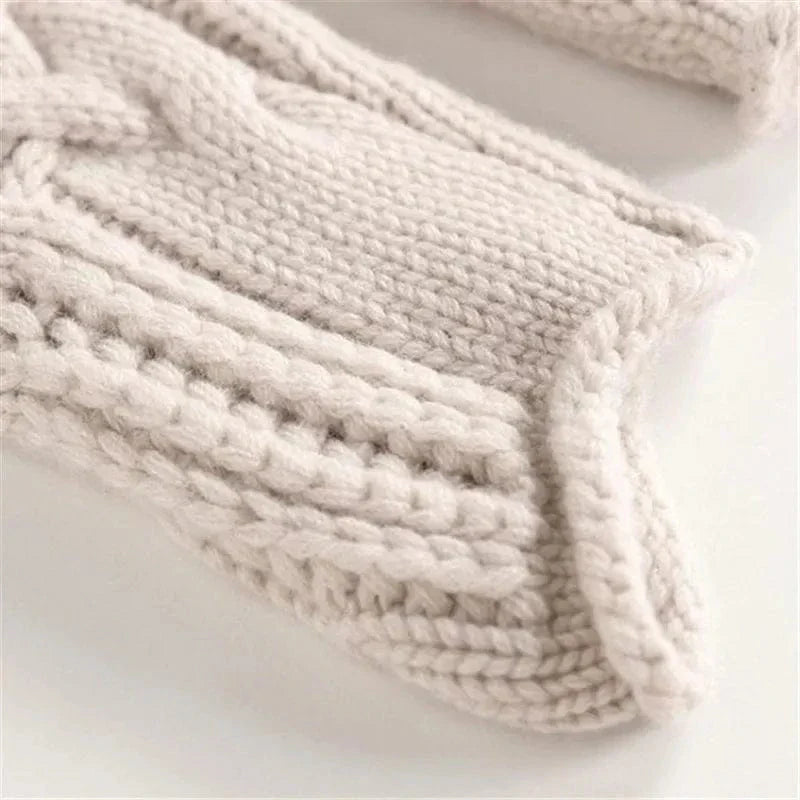 Luxe Kasjmier Dames Coltrui met Gebreide Structuur