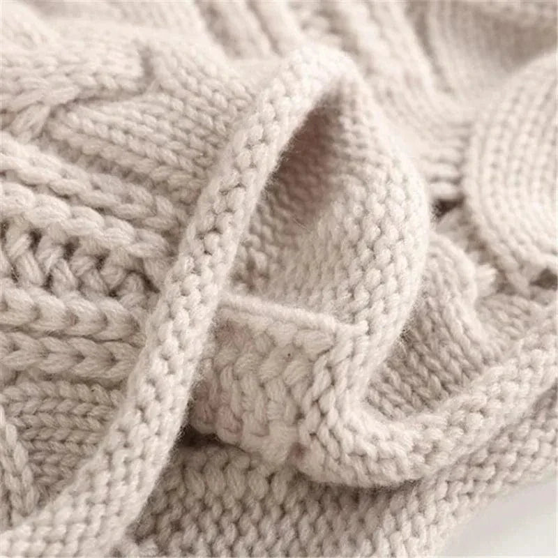 Luxe Kasjmier Dames Coltrui met Gebreide Structuur