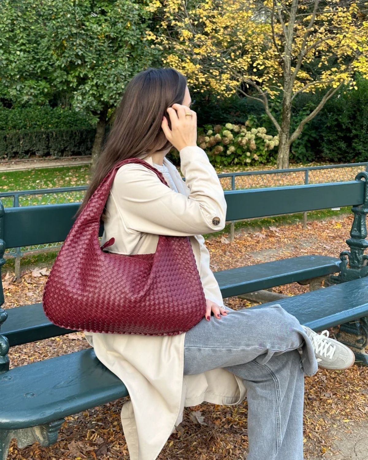 Ava | Oversized gevlochten tote bag