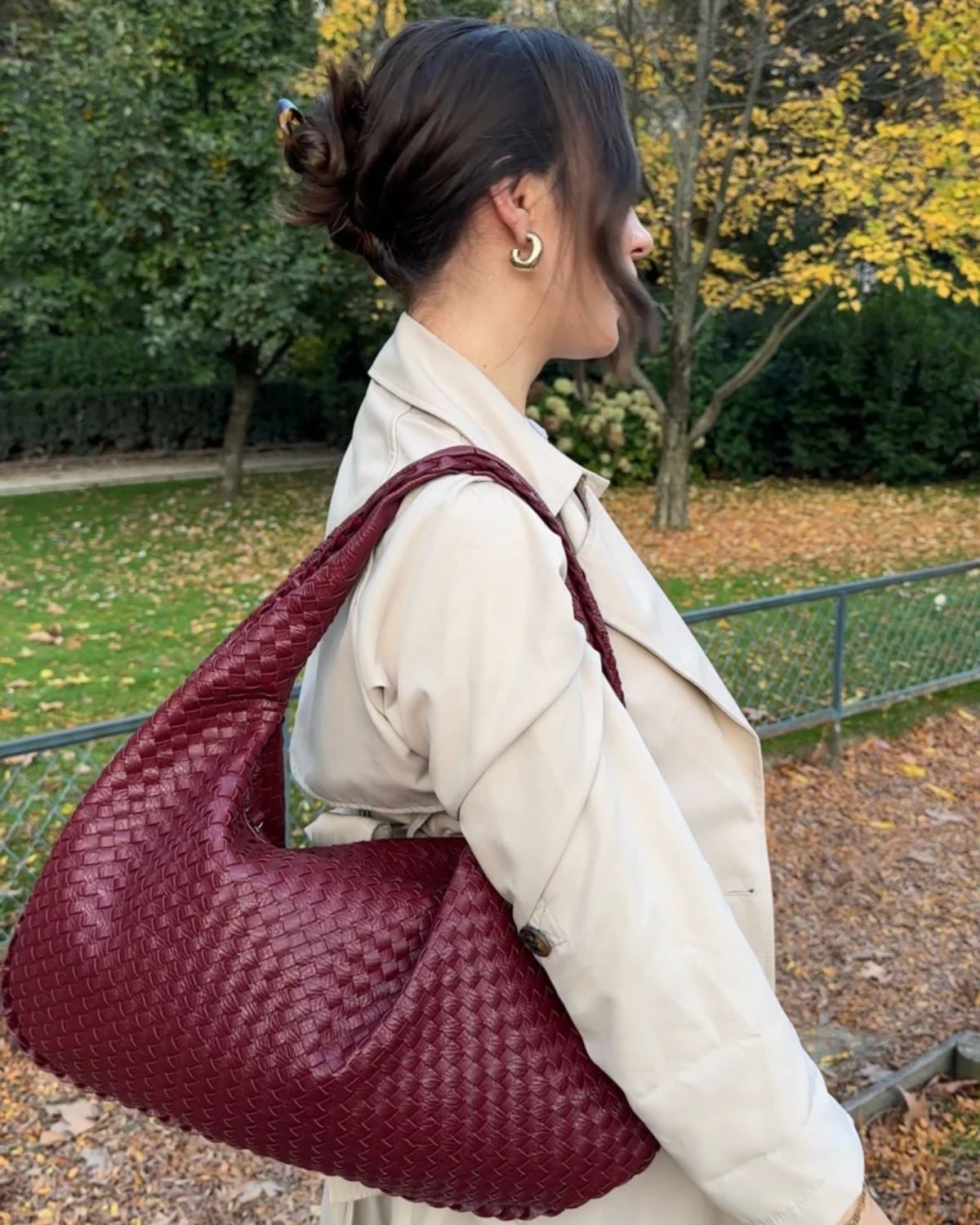 Ava | Oversized gevlochten tote bag