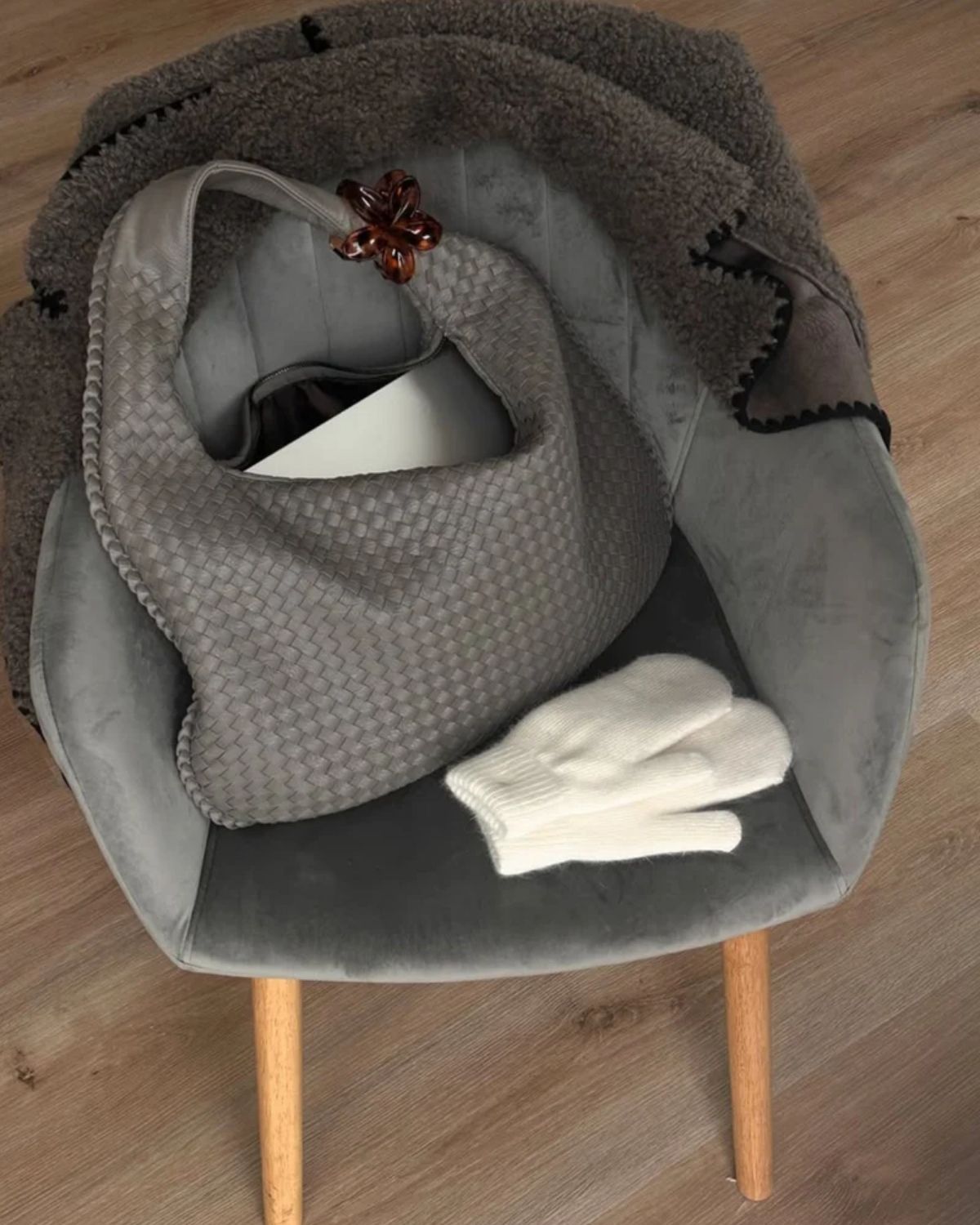 Ava | Oversized gevlochten tote bag