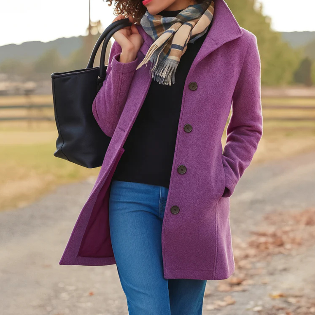 Cofortabele Klassieke Dames Trenchcoat met Knopen