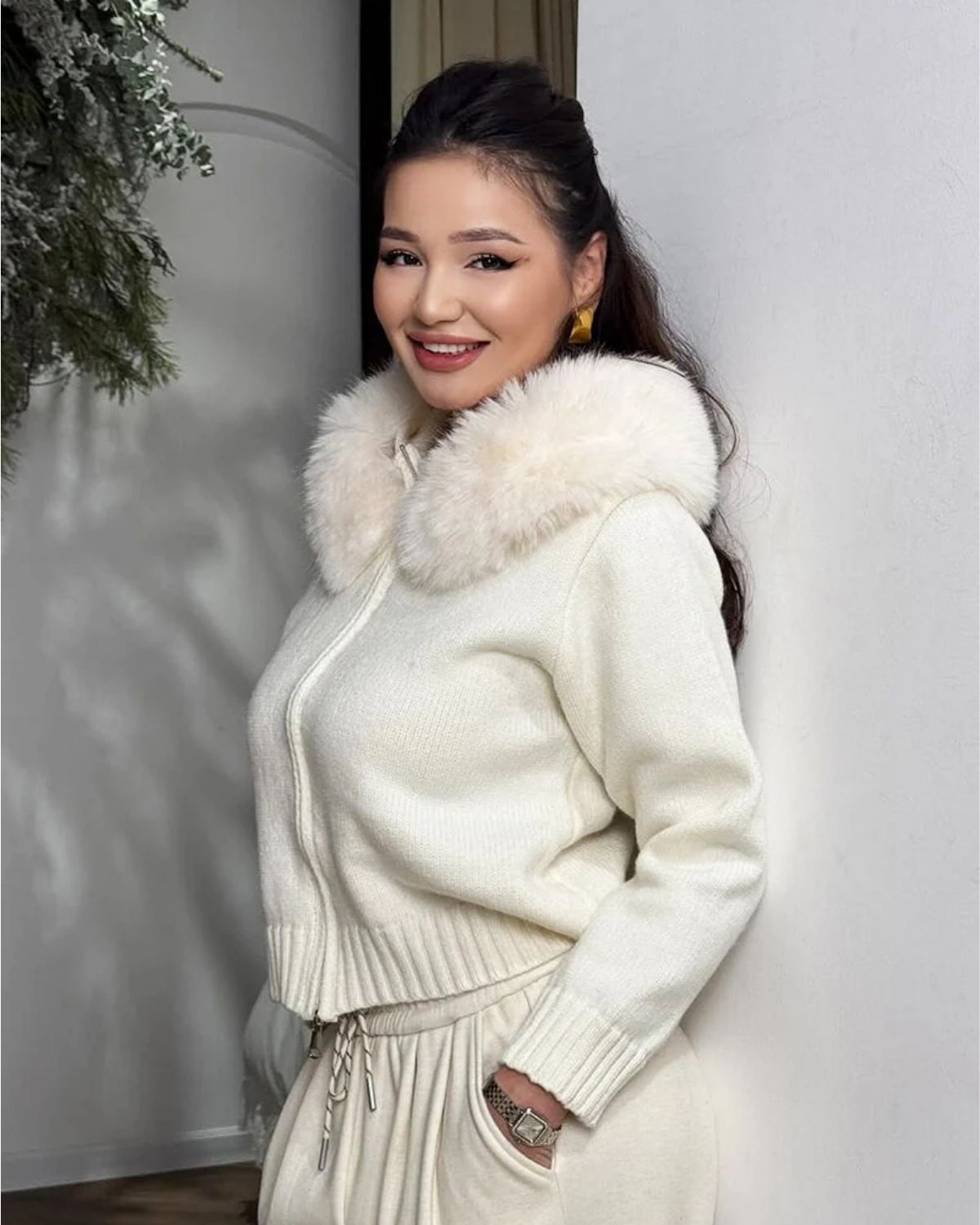 Luxe winter Imitatiebont vest voor Dames