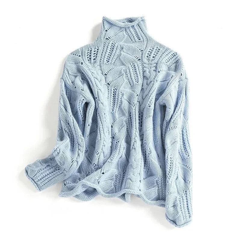 Luxe Kasjmier Dames Coltrui met Gebreide Structuur